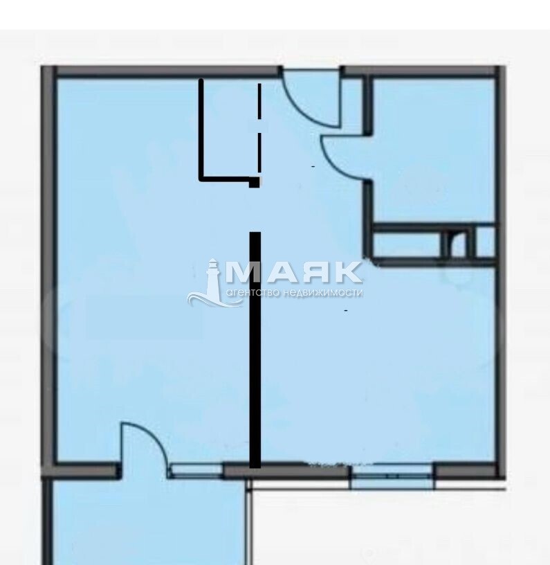 1-к. квартира 37 кв.м, 8/8